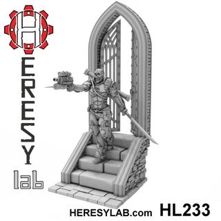 hl233 sapkınlık kız 30 katlanmış heresylab barbara oyuncaklar oyunlar masaüstü karakterler yaratıklar Sci Fi Evren yazı tahtası mağaza 40k kadın Warhammer ölüm suikastçı bilimkurgu warhammer40k becerikli 3d print model - Mito3D