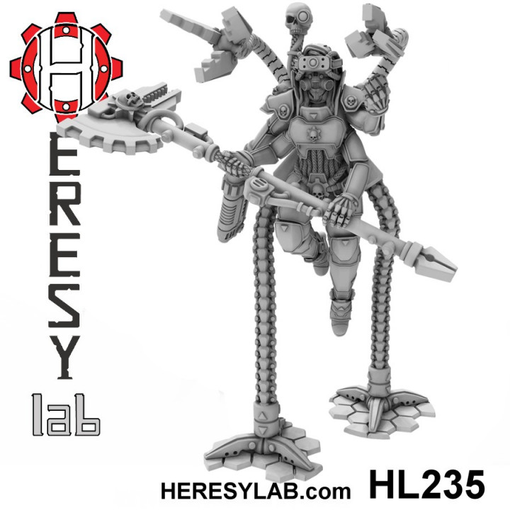 hl235 heresy girl 30 decimated - heresylab barbara Toys & Games Tabletop Characters Creatures Sci-Fi Universe Board Store 40k female warhammer scifi warhammer40k adeptus mechanicus 3D print model - Mito3D