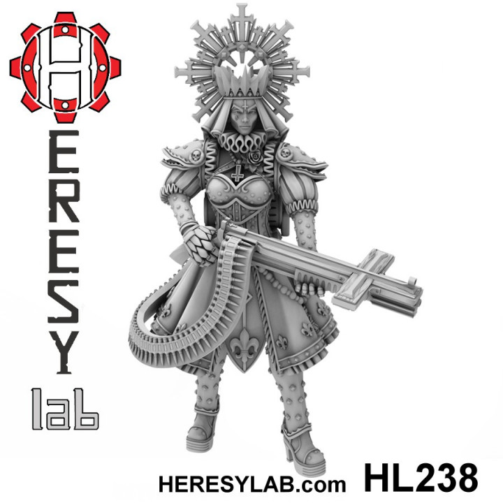 hl238 sapkınlık kız 30 katlanmış heresylab barbara oyuncaklar oyunlar masaüstü karakterler yaratıklar Sci Fi Evren yazı tahtası mağaza 40k kadın Warhammer bilimkurgu warhammer40k kardeş becerikli 3D print model - Mito3D