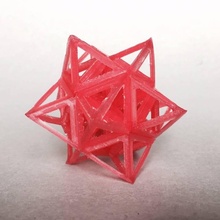 puzzle star - wireframe toys & games 3d print model - Mito3D