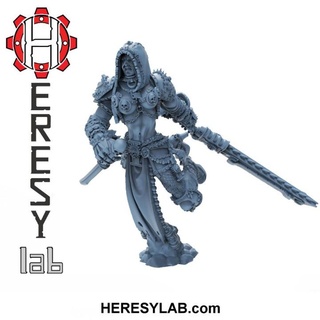 hl254 heresy girl 30 decimated - heresylab barbara Toys & Games Tabletop Characters Creatures Sci-Fi Universe Board Store 40k female warhammer scifi warhammer40k adeptus inquisition 3d print model - Mito3D