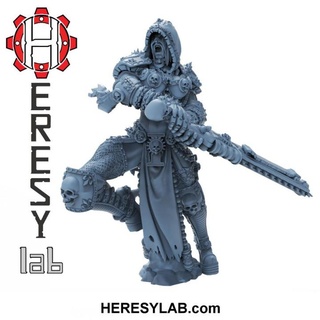 hl259 heresy girl 30 decimated - heresylab barbara Toys & Games Tabletop Characters Creatures Sci-Fi Universe Board Store 40k female warhammer scifi warhammer40k sister adeptus inquisition 3d print model - Mito3D