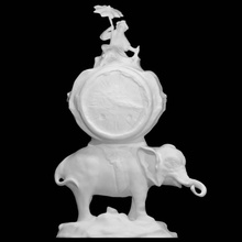 elephant table clock scan 3d print model - Mito3D