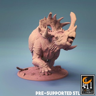 sinoceratops alpha lord print Toys & Games Tabletop Characters Creatures Fantasy Universe Board Store dino monster triceratops dinosaure 3d print model - Mito3D
