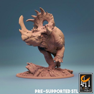 sinoceratops alpha alternative pose lord print Toys & Games Tabletop Characters Creatures Fantasy Universe Board Store dino monster triceratops dinosaure 3d print model - Mito3D