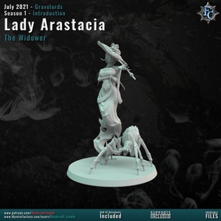 lady arastacia fleshcraft studio Toys & Games Tabletop Characters Creatures Fantasy Universe Board Store ghost monster spider graveborn gravelords 3d print model - Mito3D
