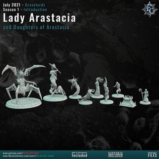 lady arastacia bundle fleshcraft studio Toys & Games Tabletop Characters Creatures Fantasy Universe Board Store 3D Printable Terrain free ghost monster companion dagger altar tear banshee npc daughters apothecary graveborn gravelords widow's 3d print model - Mito3D