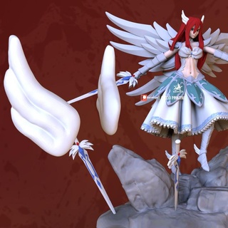 Erza kırmızı peri kuyruk kanat Kostüm oyunu oxo3d baskı hayran Sanat aksiyon rakamlar anime Peri masalı figürü Anime kızı erzakcarlet 3d print model - Mito3D