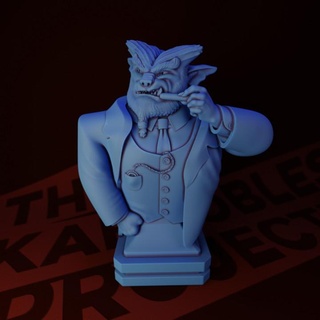 detective bugbear 'dirty hairy' kaboobles project Toys & Games Tabletop Characters Creatures Fantasy Universe Board Fan Art Busts bust d&d bouncer 3d print model - Mito3D