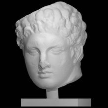head youth relief metropolitan museum art york scan 3d print model - Mito3D