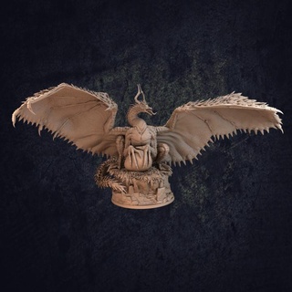 northern dragoose goose dragon - presupported trappers lodge Toys & Games Tabletop Characters Creatures Fantasy Universe Board Store bird dungeons egg nest teeth wings american dnd winged frontier spikes gosling geese 3d print model - Mito3D