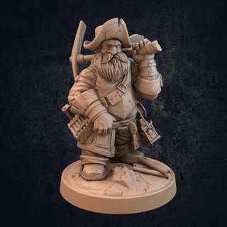 gavil decken dwarshka prospector - presupported dragon trappers lodge Toys & Games Tabletop Characters Creatures Fantasy Universe Board Store axe dungeons man mini pick miniature american dwarf north dwarven dnd frontier dynamite 3d print model - Mito3D