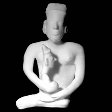 poterie figure femme l'enfant british museum londres numérisation 3d print model - Mito3D