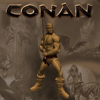 Conan yok edici heykeltıraş oyuncaklar oyunlar masaüstü karakterler yaratıklar Sci Fi Evren yazı tahtası barbar fantezi savaşçı masa oyunu dnd 54mm 3d print model - Mito3D