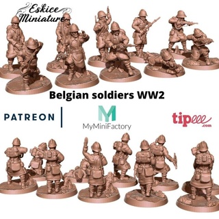 askerler Belçikalılar 28mm savaş oyunu Eskice minyatür e oyuncaklar oyunlar masaüstü karakterler yaratıklar yazı tahtası mağaza aksiyon cıvata heykelcik asker ww2 Belçikalı ikinci küresel Belgique 3d print model - Mito3D