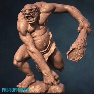 hill troll by print my minis creature giant monster stone ogre mountain 28mm 35mm 3d print model - Mito3D