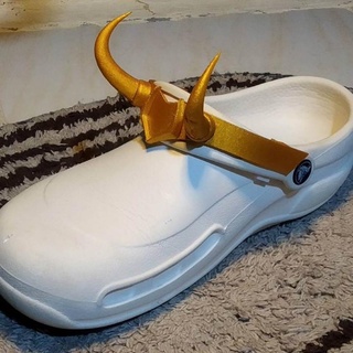 Loki crocs by poisson queue ventilateur art mode accessoires chaussure merveille croco croquer 3d print model - Mito3D