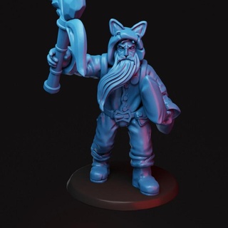 Otaku büyücü by fare adam dövme oyuncaklar oyunlar masaüstü karakterler yaratıklar fantezi Evren yazı tahtası mağaza tüccar Skaven 3d print model - Mito3D