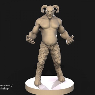 satyr by warehouseworkshop Toys & Games Tabletop Characters Creatures Fantasy Universe Board fantasy dnd pathfinder 3d print model - Mito3D