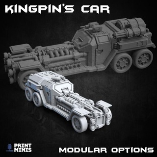 kingpin's armoured car - hammer ironside docks collection print minis Toys & Games Tabletop Characters Creatures Sci-Fi Universe Vehicles Machines Board machine punk sci-fi vehicle dieselpunk gang 3d print model - Mito3D