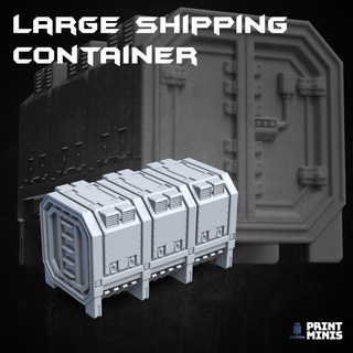 dieselpunk shipping container - ironside docks collection print minis Tabletop accessories Characters & Creatures Fantasy Universe Board Games sci-fi terrain scenery scatter 3d print model - Mito3D