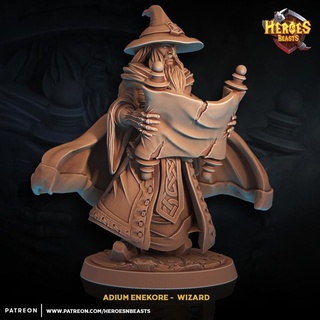 adium enekore - wizard heroes & beasts Toys Games Tabletop Characters Creatures Fantasy Universe Board mage gandalf sorcerer 3d print model - Mito3D