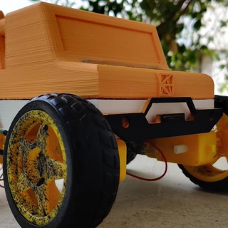 rc voiture fx7 Shaurya khosla rechange pièces RC voitures arduino DIY jouet roues vagabond petit chariot jeep rccar moteurs route 3d print model - Mito3D