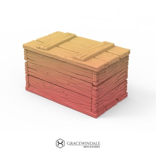 old crate gracewindale mini scenery Tabletop accessories prop storage terrain props tabletop diorama d&d 28mm dnd 32mm crates 3d print model - Mito3D