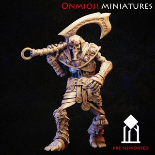 skeleton giant pre-supported stanislav kuznetsov Toys & Games Tabletop Characters Creatures Fantasy Universe Board Store guard rpg undead warrior miniature tabletop wargame egipt 10mm 3d print model - Mito3D