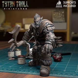 orc bowman 02 pre-supported tytantroll miniatures Toys & Games Tabletop Characters Creatures Fantasy Universe Board Store archer arrow fantasy miniature warcraft bow archers dnd hoard miniatur greenskins greeksins 3d print model - Mito3D