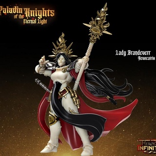 lady brandeverr revocatrix heroes infinite epic fantasy king mini model queen rpg warrior miniature boardgame base role tabletop wargame dungeon paladin d&d inquisitor knights warriors pathfinder oracle heroines protectors ragingheroes clerics tranchards 3d print model - Mito3D