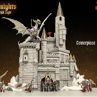 centerpiece heroes infinite epic fantasy king mini model queen rpg warrior miniature boardgame base role tabletop wargame dungeon paladin d&d inquisitor knights warriors pathfinder oracle heroines protectors ragingheroes clerics tranchards 3d print model - Mito3D
