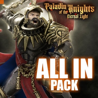 paladin knights eternal light pack modular centerpiece heroes infinite epic fantasy king mini model queen rpg warrior miniature boardgame base role tabletop wargame dungeon d&d inquisitor warriors pathfinder oracle heroines protectors ragingheroes clerics tranchards 3d print model - Mito3D