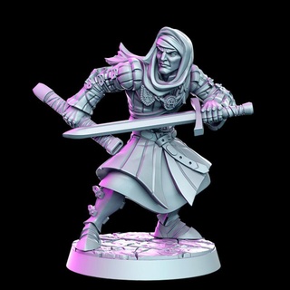 conte giobaldo combattente 32mm dnd rn estudio giocattoli Giochi tavolo personaggi creature fantasia universo tavola negozio rpg 3d print model - Mito3D