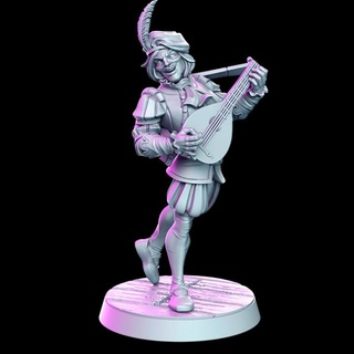 delione bard 32mm dnd rn Estudio oyuncaklar oyunlar masaüstü karakterler yaratıklar fantezi Evren yazı tahtası mağaza rpg Cadı 3d print model - Mito3D