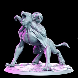 dire ram - beast 32mm dnd rn estudio Toys & Games Tabletop Characters Creatures Fantasy Universe Board Store fantasy rpg 3d print model - Mito3D