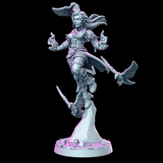 genevieve - female wizard- 32mm dnd rn estudio Toys & Games Tabletop Characters Creatures Fantasy Universe Board Store fantasy rpg 3d print model - Mito3D