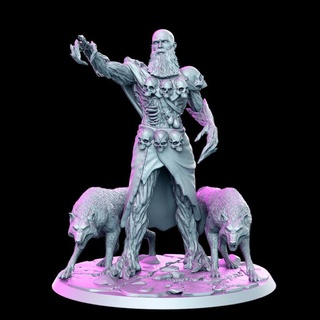 keoghradan- druid wolves - 32mm dnd rn estudio Toys & Games Tabletop Characters Creatures Fantasy Universe Board Store fantasy rpg 3d print model - Mito3D
