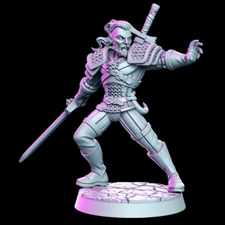 ravhald giva - witcher- 32mm dnd rn estudio Toys & Games Tabletop Characters Creatures Fantasy Universe Board Store fantasy rpg 3d print model - Mito3D