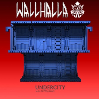 wallhalla undercity ill gotten games display dragons dungeons fantasy medieval miniatures modular rpg wargames wargaming warhammer supportless boardgames roleplaying tabletop shelves shelving ttrpg terrian 3d print model - Mito3D
