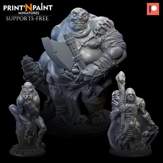 undead crypt - 3 mini bundle leonardo escovar Toys & Games Tabletop Characters Creatures Fantasy Universe Board Store dragons dungeons fantasy model warhammer zombie miniature age zombies dungeon dnd ghoul pathfinder necromancer sigmar butcher 3d print model - Mito3D