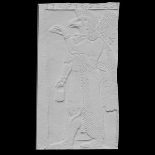 assiro gateway eagle headed protettivo spirito scansione mondo Europa unito regno Londra Britannico Museo calcolo britannico 3dprintable sollievo fotogrammetria 3d print model - Mito3D