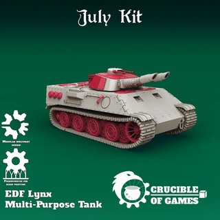 lynx main battle tank crucible games Toys & Games Tabletop Characters Creatures Sci-Fi Universe Vehicles Machines Board Store 40k vehicle warhammer ww2 imperial cannon scifi cyberpunk wargame panther 28mm apc 40000 leman presupported russ heresy battlettech ww3 3d print model - Mito3D
