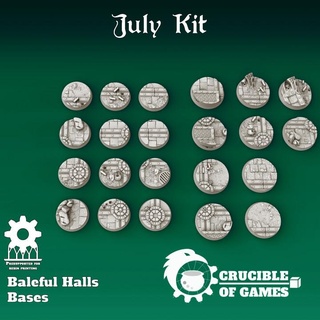 baleful halls base pack crucible games Toys & Games Tabletop accessories Characters Creatures Sci-Fi Universe Board Store 40k historical warhammer imperial necromunda scifi cyberpunk cobblestone wargame 28mm 32mm skirmish stargrave 40000 underhive 3d print model - Mito3D