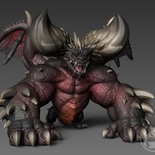 nergigante mini f'solo Toys & Games Tabletop Characters Creatures Fantasy Universe Board Store dragon game monster hunter 3d print model - Mito3D
