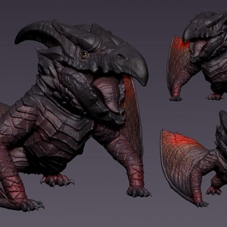 née 39 jouets Jeux table personnages créatures fantaisie univers planche boutique art Jeu monstre film Godzilla kaiju 3d print model - Mito3D