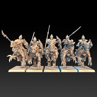 dread knights dragon's lake miniaturas Toys & Games Tabletop Characters Creatures Fantasy Universe Board Store elf rpg wargames darkelf rol raptor rider 9thage ageofsigmar aos theninthage dreadelves raptors dreadknights raptorrider raptorknight 3d print model - Mito3D