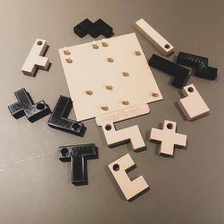 negelbrett puzzle rashed alshaibani Toys & Games Puzzles optical illusion Board 3d print model - Mito3D