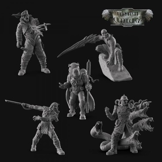 Eldritch yüzyıl canavar paketlemek 1 Draco stüdyolar oyuncaklar oyunlar masaüstü karakterler yaratıklar fantezi Evren yazı tahtası mağaza korku rpg zombi canavarlar Lovecraft dnd mutasyon sis miazma 3d print model - Mito3D