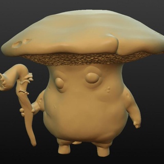 Shro myconid présupporté megan mcguire table personnages créatures miniature Personnel mage champignon populaire druide 3d print model - Mito3D